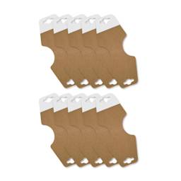 Craft Medley Peel-n-Stick Display Tags - Kraft, Pkg of 10