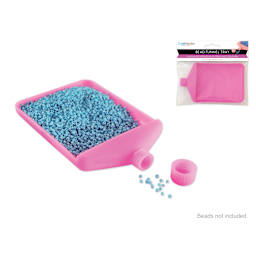 Craft Medley Bead Funnel Tray - in and out of packaging, beads not included