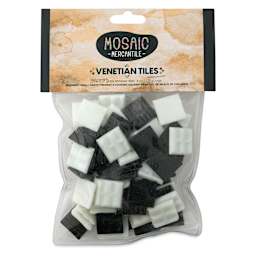 Mosaic Mercantile Venetian Tiles - Chess Mix, 3/4", 8 oz front of packaging