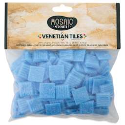 Mosaic Mercantile Venetian Tiles - Sky, 3/4", 16 oz front of packaging