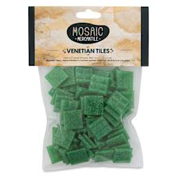 Mosaic Mercantile Venetian Tiles - Grass Green, 3/4", 8 oz front of packaging