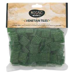 Mosaic Mercantile Venetian Tiles - Evergreen, 3/4", 16 oz front of packaging