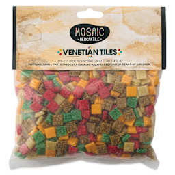 Mosaic Mercantile Venetian Tiles - Autumn Leaves Mix, 3/8", 16 oz front of packaging