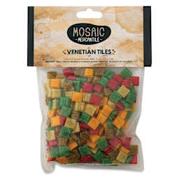Mosaic Mercantile Venetian Tiles - Autumn Leaves Mix, 3/8", 8 oz front of packaging