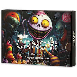 Dynamic Color Tattoo Ink - Set of 5, Candy Set, 1 oz bottles, packaging