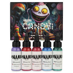 Dynamic Color Tattoo Ink - Set of 5, Candy Set, 1 oz bottles, contents with packaging