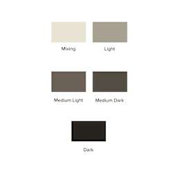 Dynamic Color Tattoo Inks and Sets - Set of 5, Greywash, 4 oz, swatches