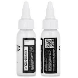 Dynamic Color Tattoo Ink - White, 1 oz bottle, sides of bottle