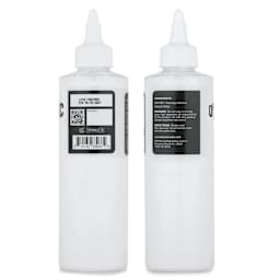 Dynamic Color Tattoo Ink - White, 8 oz bottle, sides of bottle