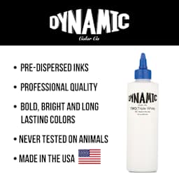 Dynamic Color Triple White Tattoo Ink, features