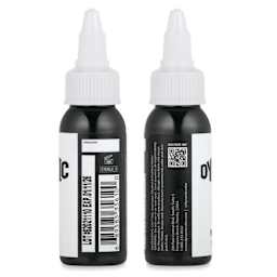 Dynamic Color Tattoo Ink - Black, 1 oz bottle, sides of bottle