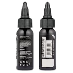 Dynamic Color Tattoo Ink - Ganga Black, 1 oz bottle, sides of bottle