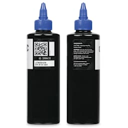 Dynamic Color Tattoo Ink - Triple Black, 8 oz bottle, sides of bottle