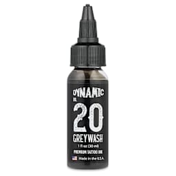 Dynamic Color Tattoo Ink - Greywash #20, 1 oz bottle