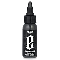 Dynamic Color Tattoo Ink - Ultra Dark Grey, 1 oz bottle