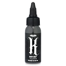 Dynamic Color Tattoo Ink - Dark Grey, 1 oz bottle