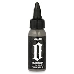 Dynamic Color Tattoo Ink - Medium Grey, 1 oz bottle