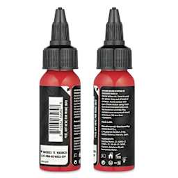 Dynamic Color Tattoo Ink - Pink, 1 oz bottle, sides of bottle