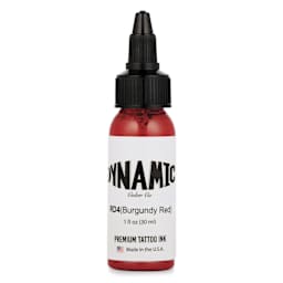 Dynamic Color Tattoo Ink - Burgundy Red, 1 oz bottle