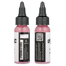 Dynamic Color Tattoo Ink - Bubblegum Pink, 1 oz bottle, sides of bottle