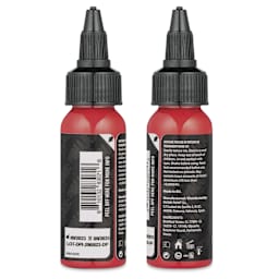 Dynamic Color Tattoo Ink - Deep Pink, 1 oz bottle, sides of bottle