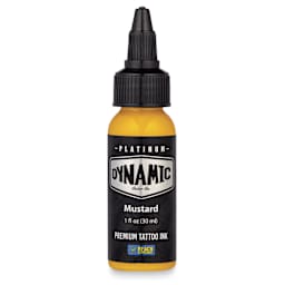 Dynamic Color Tattoo Ink - Mustard Yellow, 1 oz bottle