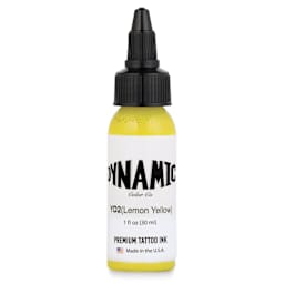 Dynamic Color Tattoo Ink - Lemon Yellow, 1 oz bottle