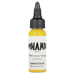 Dynamic Color Tattoo Ink - Canary Yellow, 1 oz bottle