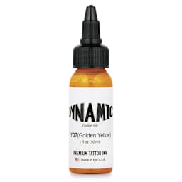 Dynamic Color Tattoo Ink - Golden Yellow, 1 oz bottle