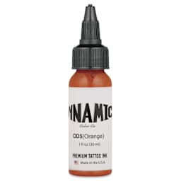 Dynamic Color Tattoo Ink - Orange, 1 oz bottle