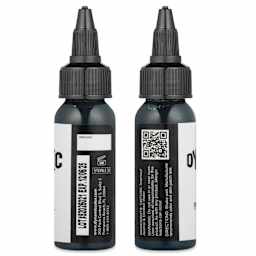 Dynamic Color Tattoo Ink - Green, 1 oz bottle, sides of bottle