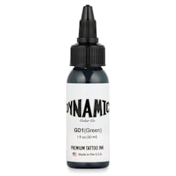 Dynamic Color Tattoo Ink - Green, 1 oz bottle
