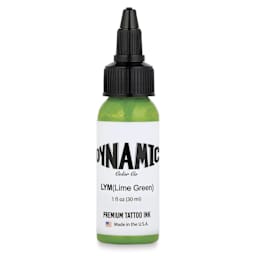 Dynamic Color Tattoo Ink - Lime Green, 1 oz bottle