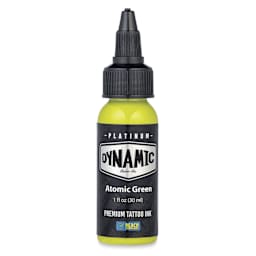 Dynamic Color Tattoo Ink - Atomic Green, 1 oz bottle
