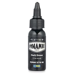 Dynamic Color Tattoo Ink - Dark Green, 1 oz bottle