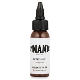 Dynamic Color Tattoo Ink - Brown, 1 oz bottle