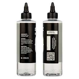 Dynamic Color Tattoo Ink Mixing Solution - 8 oz, side and back of bottle