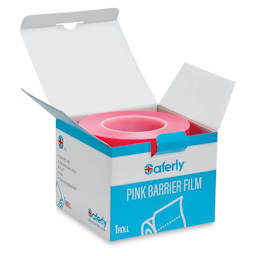 Saferly Medical Barrier Film - Pink, 4" x 6", Pkg of 1200, open packaging