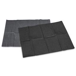 Saferly Medical Dental Bibs - Black, 13" x 18", Pkg of 500, bibs out of packaging