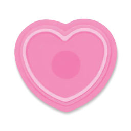 Saferly Heart Shaped Ink Cups - Pink, Medium, Pkg of 500, bottom of cup