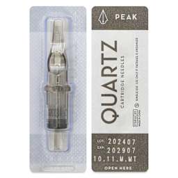 Peak Quartz Magnum Medium Taper Tattoo Needle Cartridges - #10, 11 Needles, Pkg of 20, single needle packaging