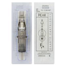 Peak Quartz Magnum Medium Taper Tattoo Needle Cartridges - #10, 13 Needles, Pkg of 20, single needle packaging