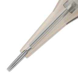 Peak Quartz Round Liner Medium Taper Tattoo Needle Cartridges - #12, 9 Needles, Pkg of 20, close-up