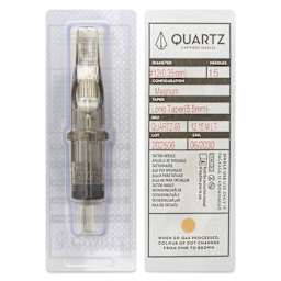 Peak Quartz Magnum Long Taper Tattoo Needle Cartridges - #12, 15 Needles, Pkg of 20, single needle packaging