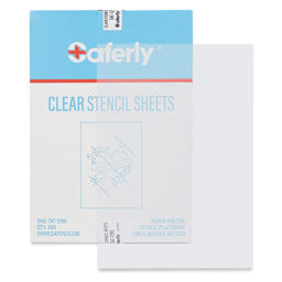 Saferly Tattoo Stencil Sheets - 8-1/2" x 11", Clear, Pkg of 200, single sheet out of packaging