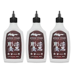 Kuro Sumi Lining and Shading Tattoo Ink Set - Set of 3, 6 oz bottles