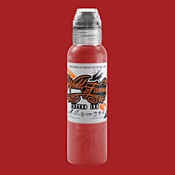 World Famous Tattoo Inks and Sets - Set of 4, Dima NBK Fire Red, Fire Red #2
