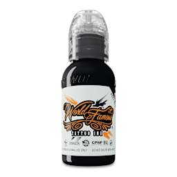 World Famous Pitch Black Tattoo Ink - 1 oz