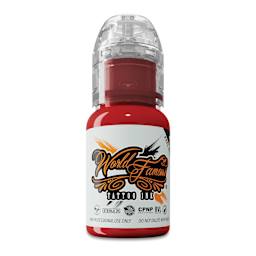 World Famous Tattoo Ink - Straight Red, 1 oz bottle