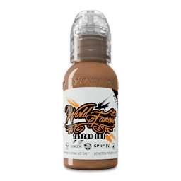 World Famous Tattoo Ink - Tan Mink, 1 oz bottle